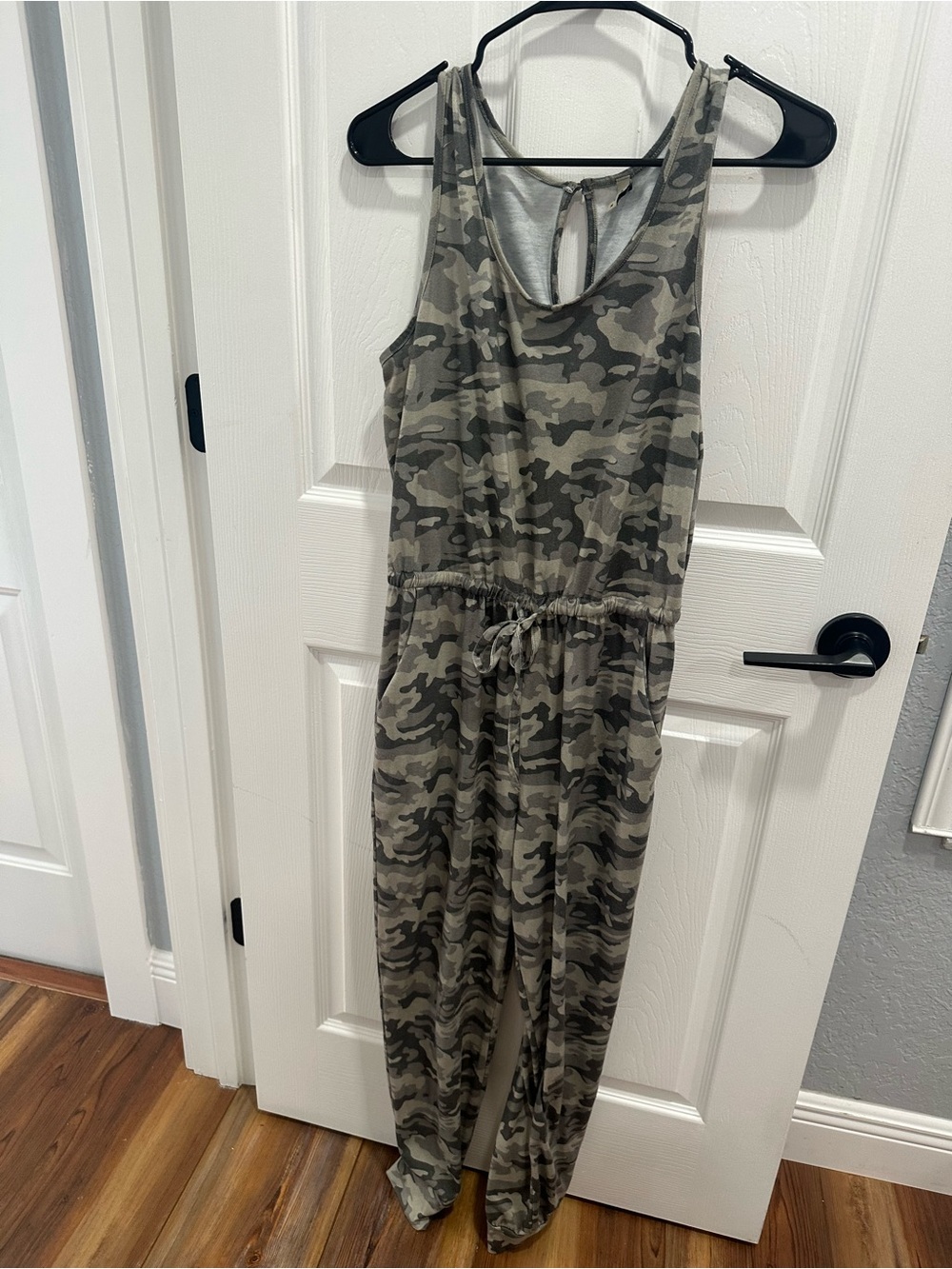 ePretty Olive Camo Sleeveless Jumpsuit